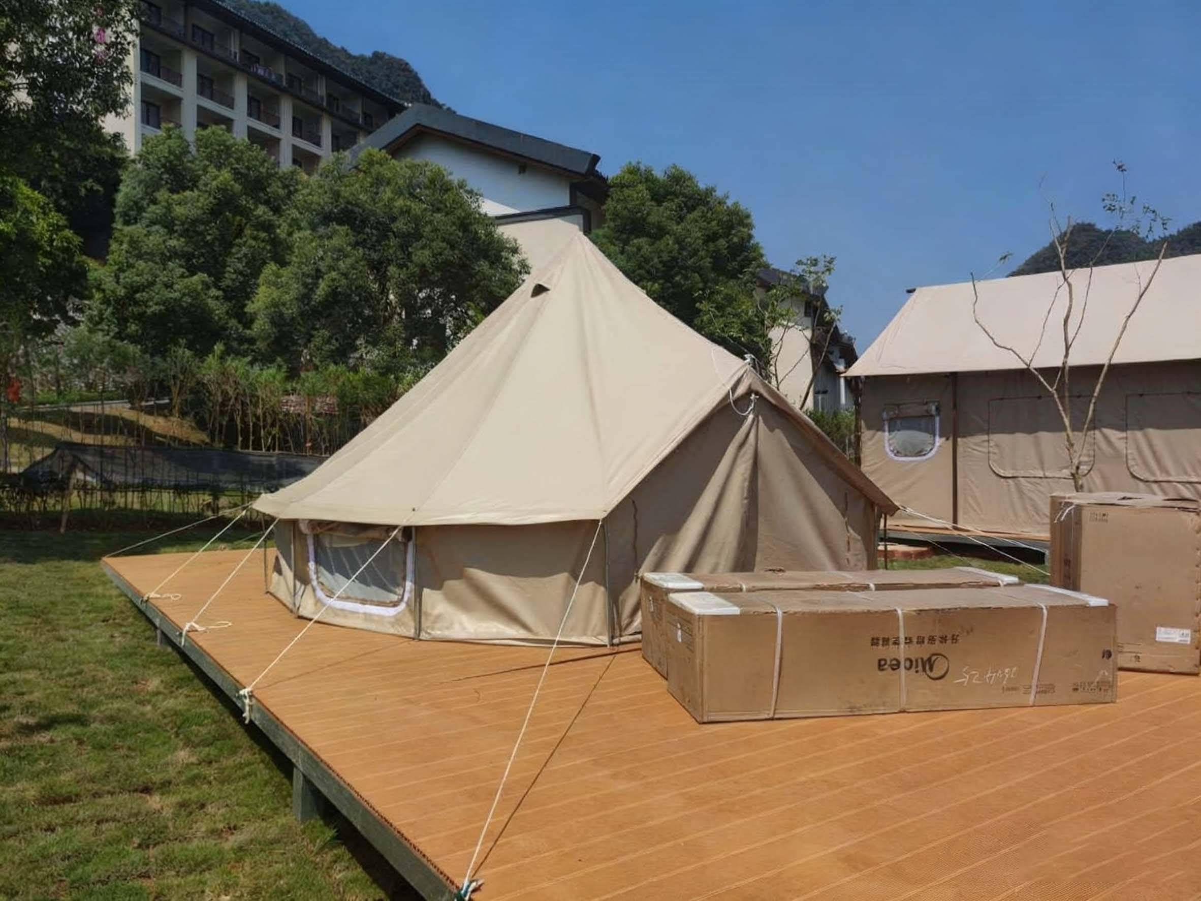 居专注金属结构房屋三大主营帐篷满足多元场景需求开元棋牌app沙漠亲子景区帐篷定制优选佛山好来(图2)